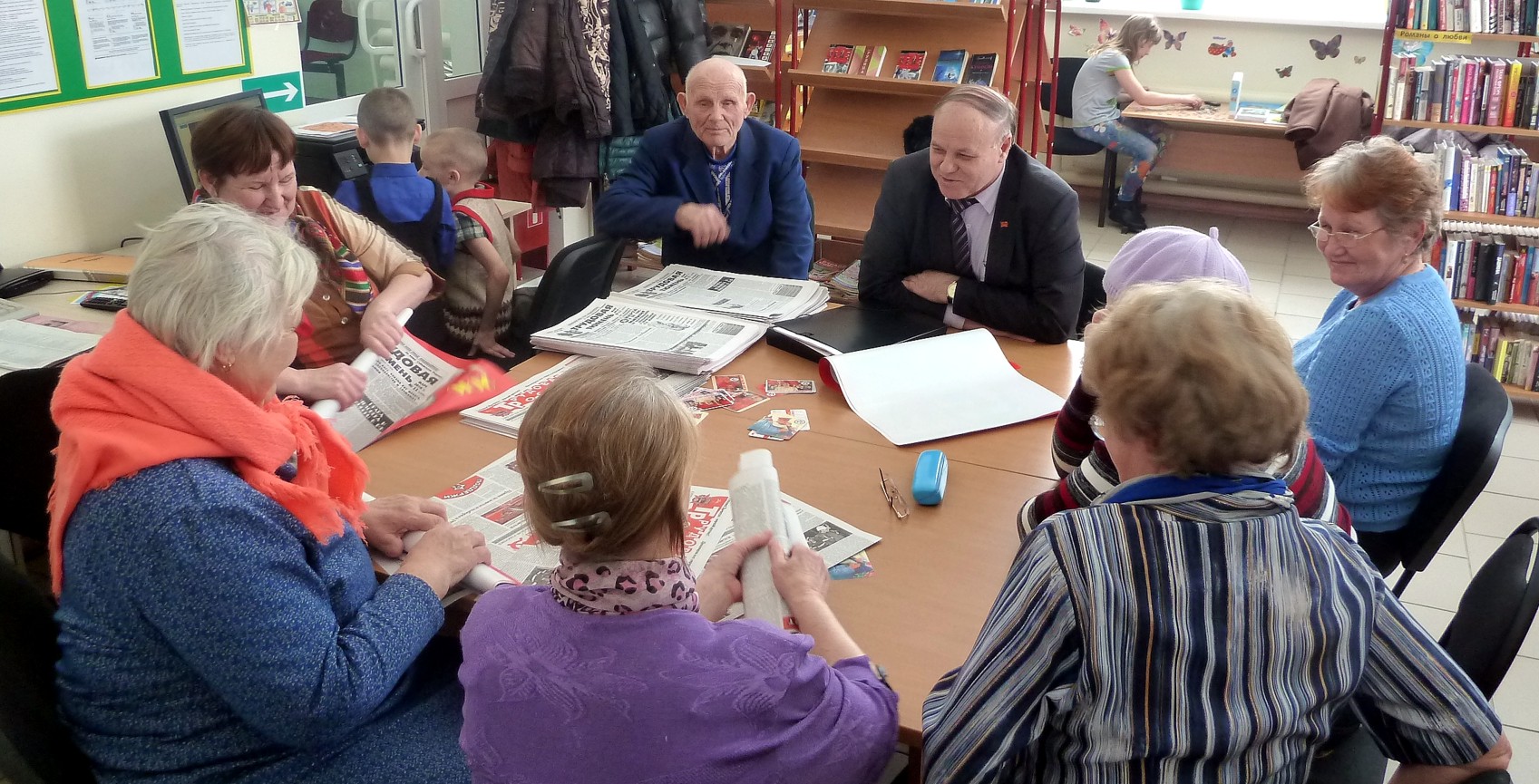 Встреча с жителями с Лесное