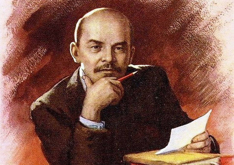 В.И. Ленин портрет в цвете
